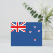 Neuseeländische Flagge Postkarte (Stehend Vorderseite)