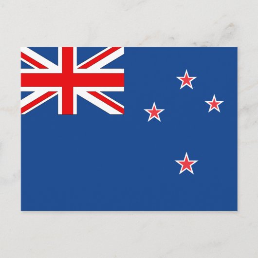 Neuseeländische Flagge Postkarte (Vorderseite)