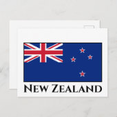 Neuseeländische Flagge Postkarte (Vorne/Hinten)