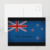 Neuseeländische Flagge Postkarte (Vorne/Hinten)