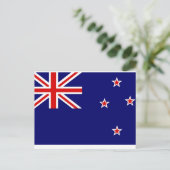 Neuseeländische Flagge Postkarte (Stehend Vorderseite)