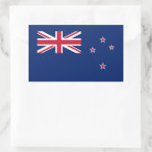 Neuseeländische Flagge Rechteckiger Aufkleber (Tasche)