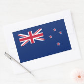 Neuseeländische Flagge Rechteckiger Aufkleber (Umschlag)