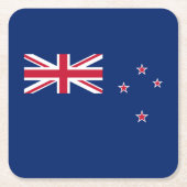 Neuseeländische Flagge Rechteckiger Pappuntersetzer (Vorderseite)