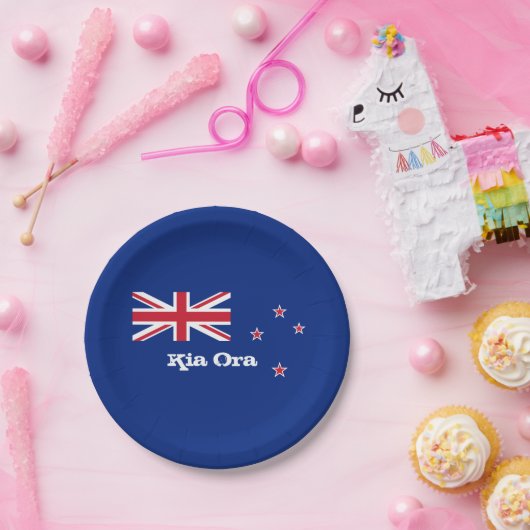 Neuseeländische Flaggen-Party-Teller, Sport- und R Pappteller (Party)