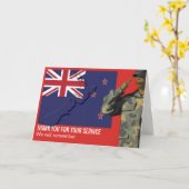 Neuseeländische Gedenktafel Karte (Gelbe Blume)