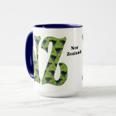 Neuseeländische Kaffee-Tasse Tasse (Vorderseite Links)
