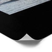 Neuseeländische Küste mit schwarzer Grenze Poster (Ecke)