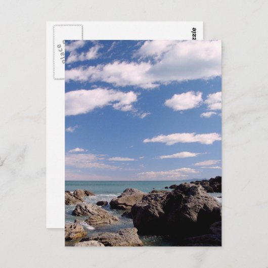 Neuseeländische Küste Postkarte (Vorne/Hinten)