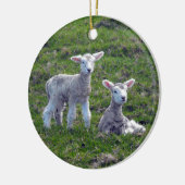 Neuseeländische Lämmer Keramik Ornament (Links)
