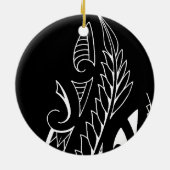 Neuseeländische Nationalsymbolart Keramik Ornament (Hinten)