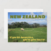 Neuseeländische Postkarte — wenn Sie eine Antarkti (Vorne/Hinten)