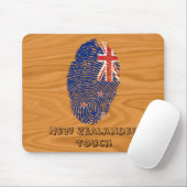 Neuseeländische Touchfingerabdruckflagge Mousepad (Mit Mouse)