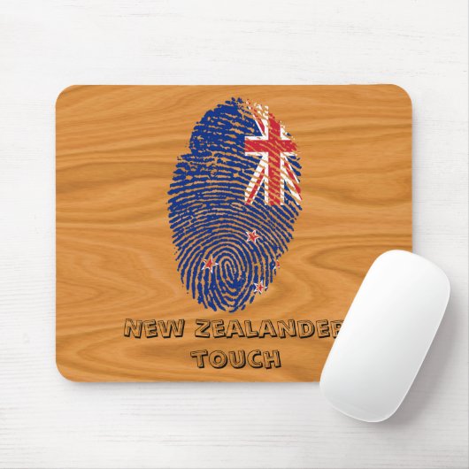 Neuseeländische Touchfingerabdruckflagge Mousepad (Mit Mouse)