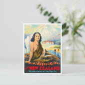 Neuseeländische Vintage Postkarte (Stehend Vorderseite)