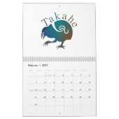 Neuseeländische Vögel Kalender (Feb 2027)