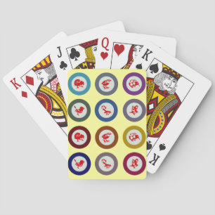 Neuseeländische Vögel spielen Karten Spielkarten