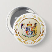 Neuseeländische Wappen Button (Vorne & Hinten)