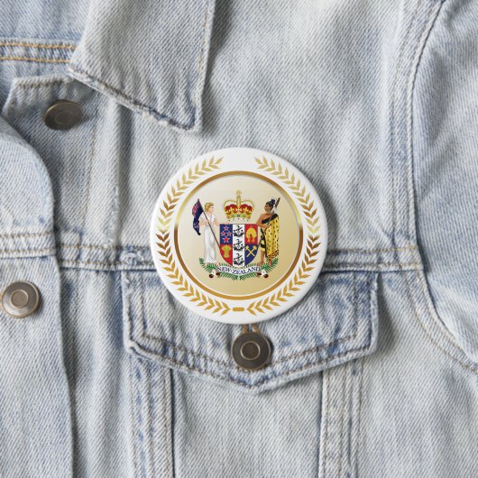 Neuseeländische Wappen Button (Beispiel)