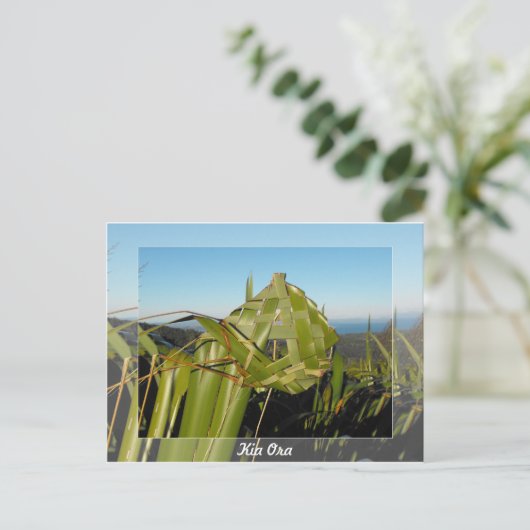 Neuseeländischer Flachs Postkarte (Stehend Vorderseite)