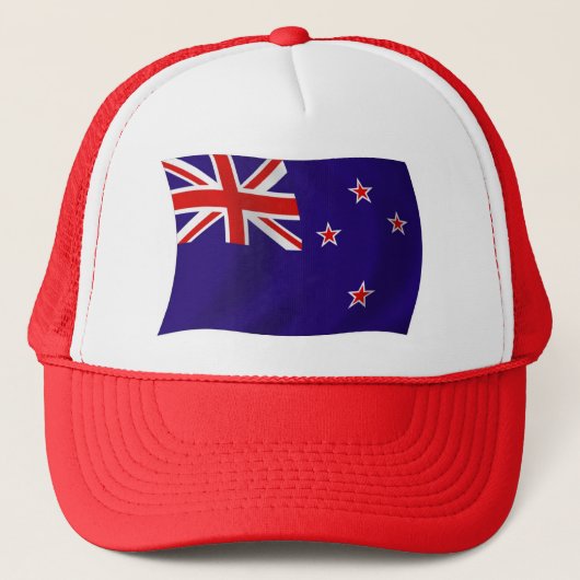 Neuseeländischer Flaggenhut Truckerkappe (Vorderseite)