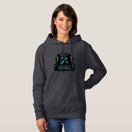Neuseeländischer Frauenfußball Hoodie (Vorne ganz)