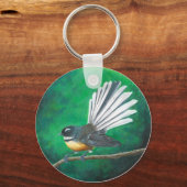 Neuseeländischer Geflügel (Piwakawaka) - Schlüssel Schlüsselanhänger (Vorderseite)