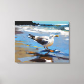 Neuseeländischer Gull - überzogene Canvas Print Leinwanddruck (Vorderseite)