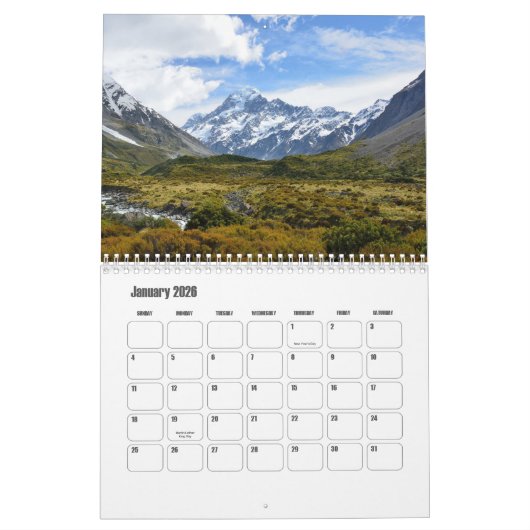 Neuseeländischer Kalender (Jan 2026)