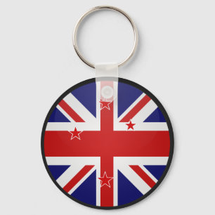 Neuseeländischer Qualitätsflaggenkreis Schlüsselanhänger