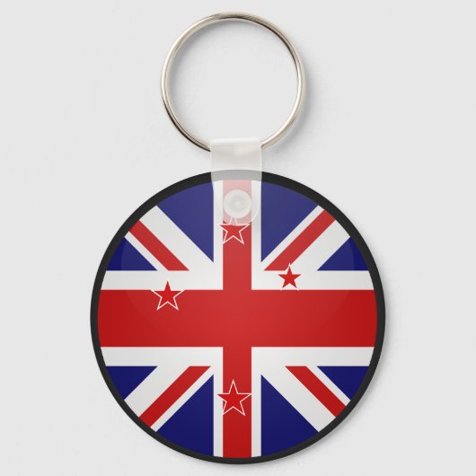 Neuseeländischer Qualitätsflaggenkreis Schlüsselanhänger (Vorderseite)