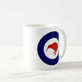 Neuseeländischer Roundel Kaffeetasse (VorderseiteRechts)