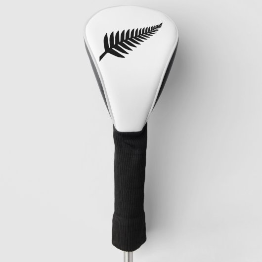 Neuseeländischer Silberfarn Golf Headcover (Vorderseite)