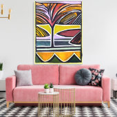 Neuseeländischer Sommer - Wrapped Canvas Art Print Leinwanddruck (Insitu (Wohnzimmer))