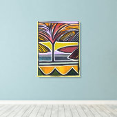 Neuseeländischer Sommer - Wrapped Canvas Art Print Leinwanddruck (Insitu (Holzboden))