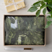 Neuseeländischer Stream mit Wasserfällen Natur-Fot Seidenpapier (Geschenk)