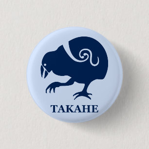 Neuseeländischer Vogel TAKAHE Button