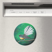 Neuseeländischer Vogelgeflügel (Piwakawaka) - Magn Magnet (In Situ (Geschirrspüler))