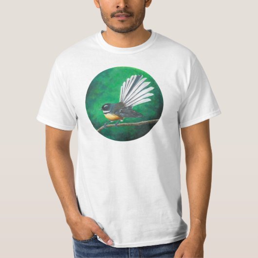 Neuseeländischer Vogelgeflügel (Piwakawaka) - T -  T-Shirt (Vorderseite)