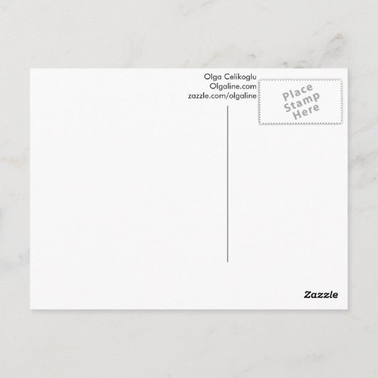 Neuseeländischer Vulkan Postkarte (Rückseite)