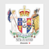 Neuseeländischer Wappendieb Aufkleber (Blatt)