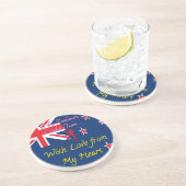 Neuseeländisches Cricket-Team: Liebe aus meiner Ku Getränkeuntersetzer (Seite)