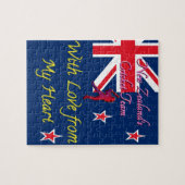 Neuseeländisches Cricket-Team: Liebe aus meiner Ku Puzzle (Horizontal)