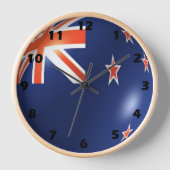 Neuseeländisches Flaggendesign Wanduhr (Vorderseite)