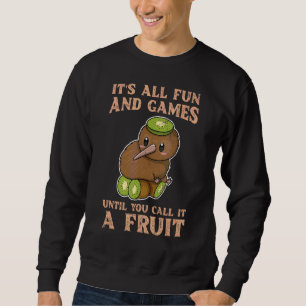 Neuseeländisches Kiwi-Vogel-Zitat für einen Kiwi Sweatshirt