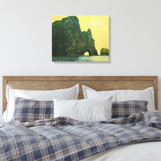 Neuseeländisches Loch im Felsen Leinwanddruck (Insitu (Schlafzimmer))