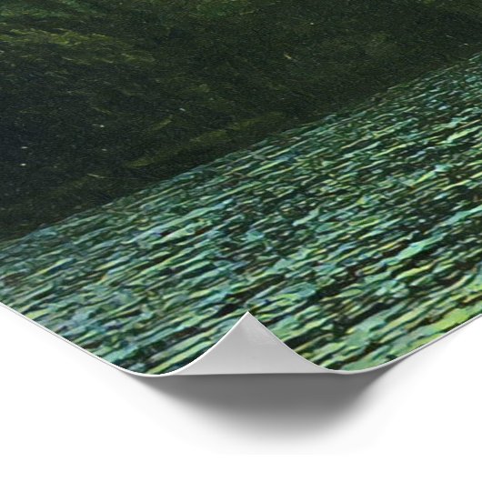 Neuseeländisches Loch im Felsen Poster (Ecke)