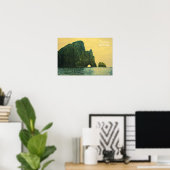 Neuseeländisches Loch im Felsen Poster (Heimbüro)