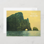 Neuseeländisches Loch im Felsen Postkarte (Vorne/Hinten)