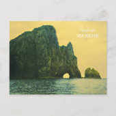 Neuseeländisches Loch im Felsen Postkarte (Vorderseite)